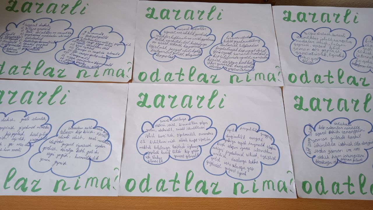 ,, Biz zararli odatlarga qarshimiz "